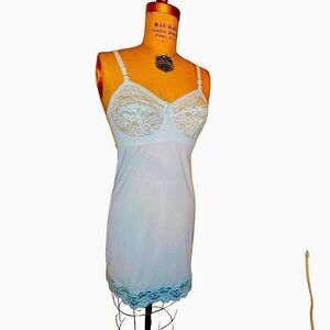 Vintage Blue bra chemise - Vassarette